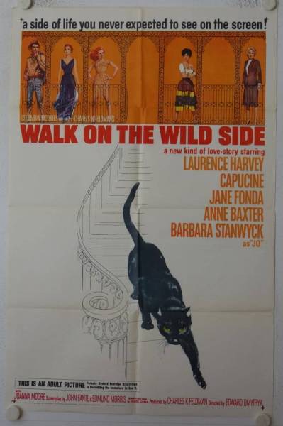 Walk on the Wild Side original release US Onesheet movie poster